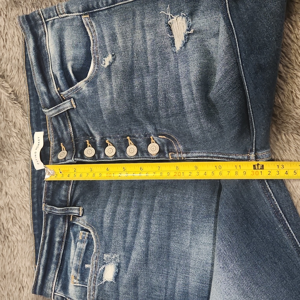 Flying Monkey Disclosure High Rise Light Blue Skinny Jeans Size 32, New W/O Tag! - Picture 12 of 13